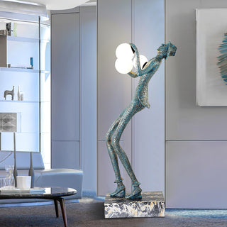 Evlirir Lampadaire en Métal Artisanal Bronze
