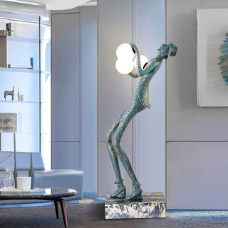 Gentleman Sculpture Floor Lamp-Neutral Decor