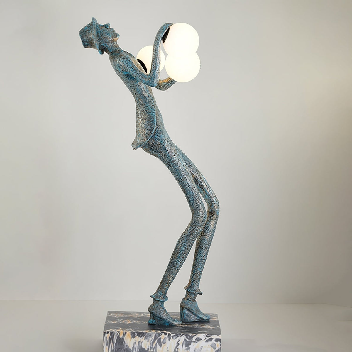 Evlirir Lampadaire en Métal Artisanal Bronze