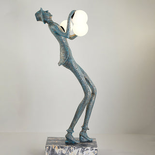 Evlirir Lampadaire en Métal Artisanal Bronze