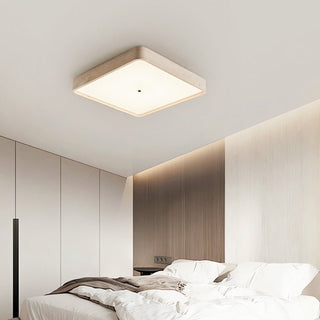 Geo Travertine Square Ceiling Light-Neutral Decor