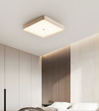 Geo Travertine Square Ceiling Light-Neutral Decor