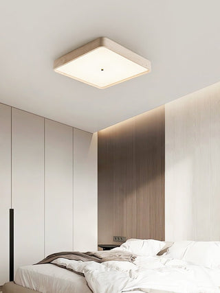 Geo Travertine Square Ceiling Light-Neutral Decor