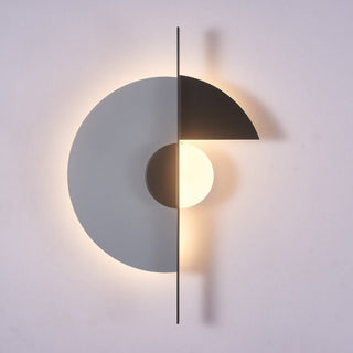 Geometric Eclipse Wall Sconce-Neutral Decor