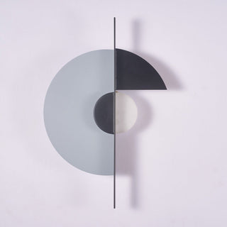 Geometric Eclipse Wall Sconce-Neutral Decor