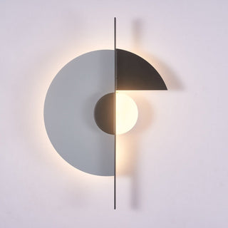 Geometric Eclipse Wall Sconce-Neutral Decor