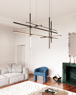 Geometric Linear Pendant Lamp-Neutral Decor