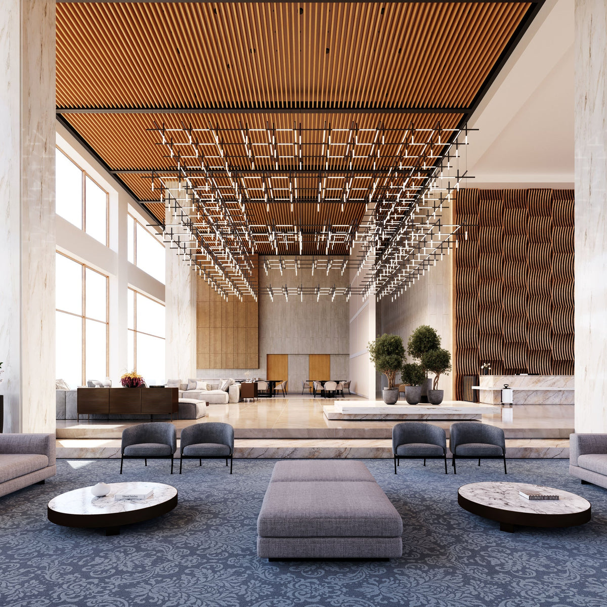 Geometric Linear Pendant Lamp-Neutral Decor