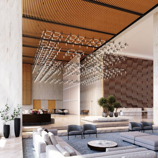 Geometric Linear Pendant Lamp-Neutral Decor