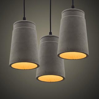 Geo Lampe Suspendue Industrielle en Ciment