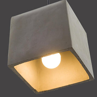 Geo Lampe Suspendue Industrielle en Ciment