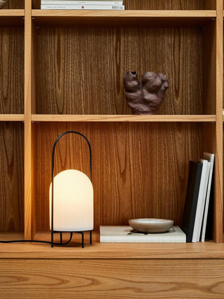 Firaie Lampe de Table en Verre Minimaliste