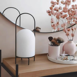 Firaie Lampe de Table en Verre Minimaliste