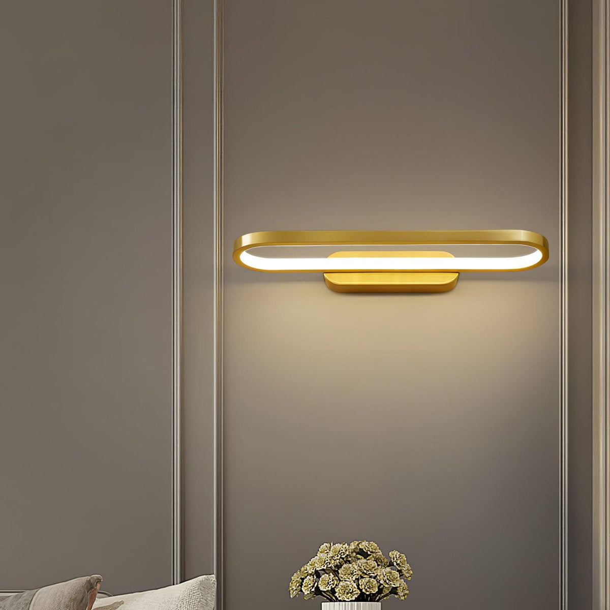 Plana Applique Murale LED Moderne Minimaliste en Laiton