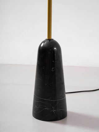 Gilded Fan Floor Lamp-Neutral Decor