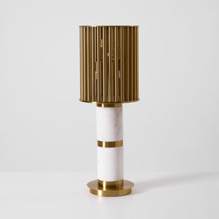 Elios Gilded Cage Table Lamp-Neutral Decor