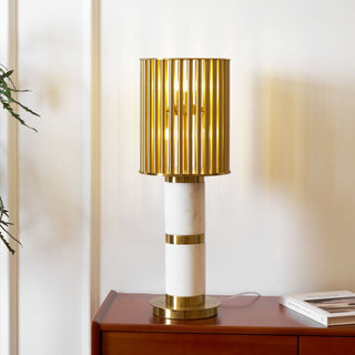Elios Gilded Cage Table Lamp-Neutral Decor