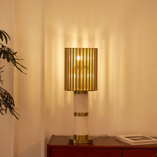 Elios Gilded Cage Table Lamp-Neutral Decor