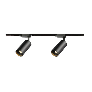 Bera Éclairage sur Rail Doré Cylindrique pour Salon
