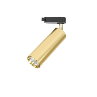 Bera Éclairage sur Rail Doré Cylindrique pour Salon