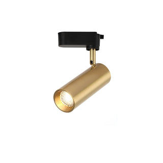 Bera Éclairage sur Rail Doré Cylindrique pour Salon