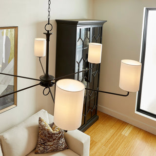 Olthean Lustre Industriel Vintage En Tissu Et Laiton