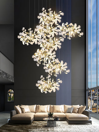 Olivia Céramique Gingko Feuille Lustre