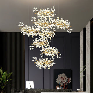 Olivia Céramique Gingko Feuille Lustre
