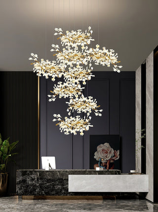 Olivia Céramique Gingko Feuille Lustre