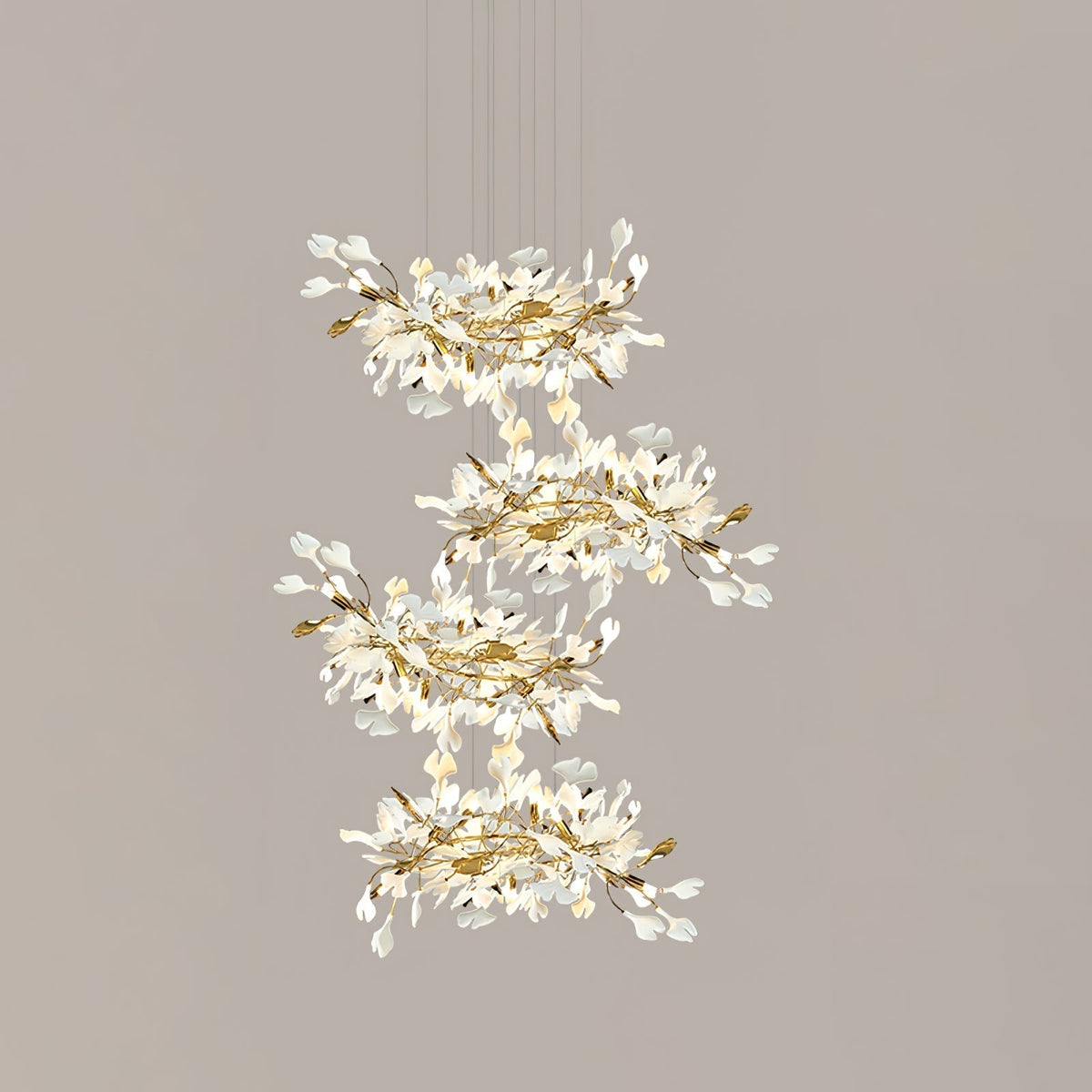Quiniel Céramique Gingko Feuille Lustre