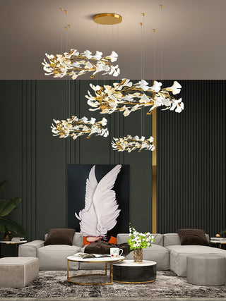Olivia Céramique Gingko Feuille Lustre