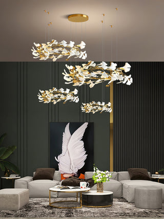 Olivia Céramique Gingko Feuille Lustre