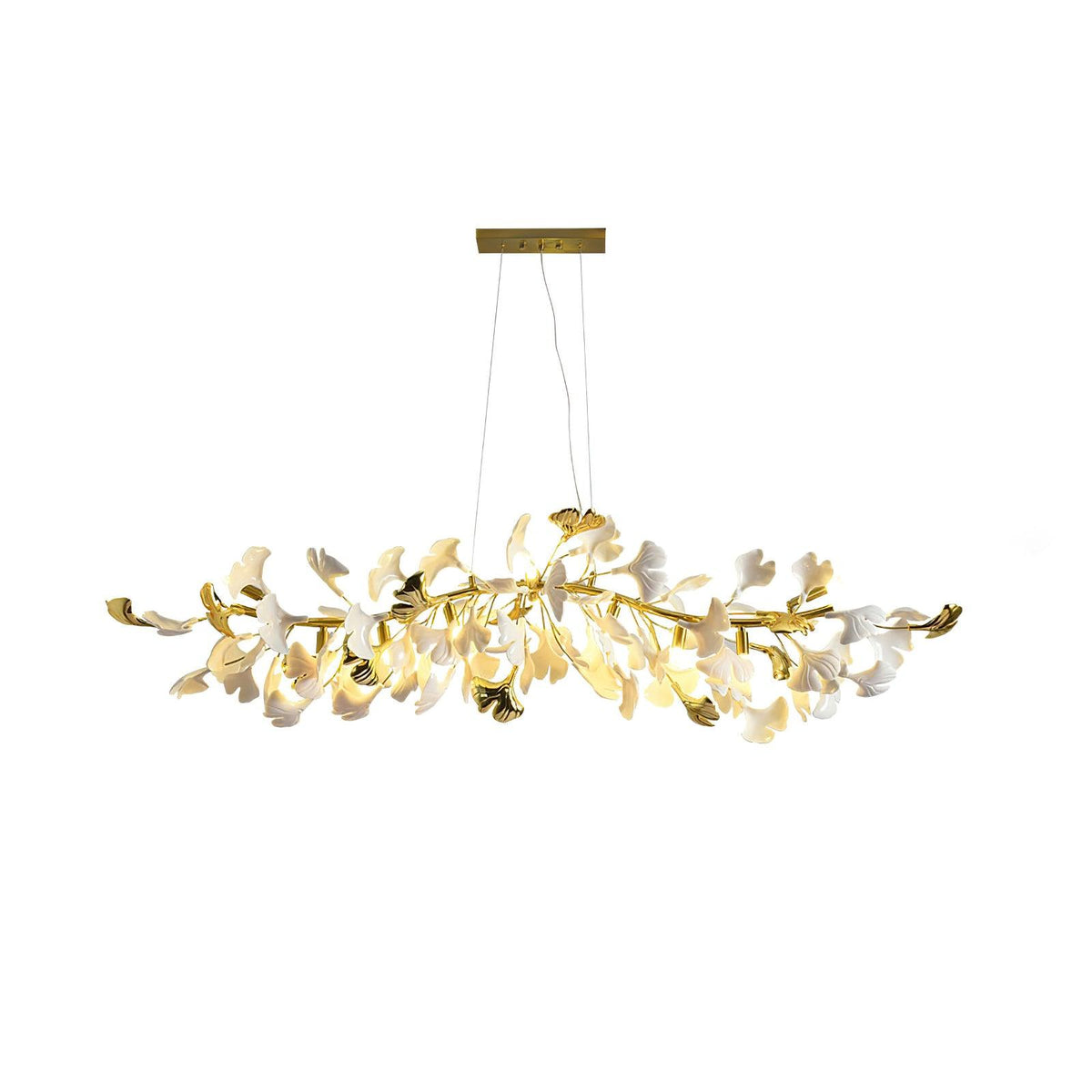 Ivareva Lustre linéaire en céramique Gingko
