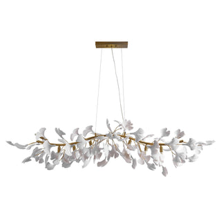 Olivia Lustre linéaire en céramique Gingko