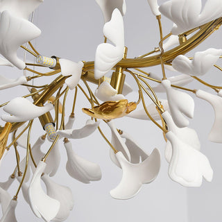 Olivia Lustre linéaire en céramique Gingko