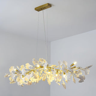 Olivia Lustre linéaire en céramique Gingko