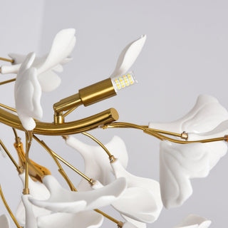 Olivia Lustre linéaire en céramique Gingko