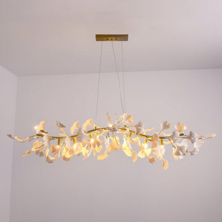 Olivia Lustre linéaire en céramique Gingko