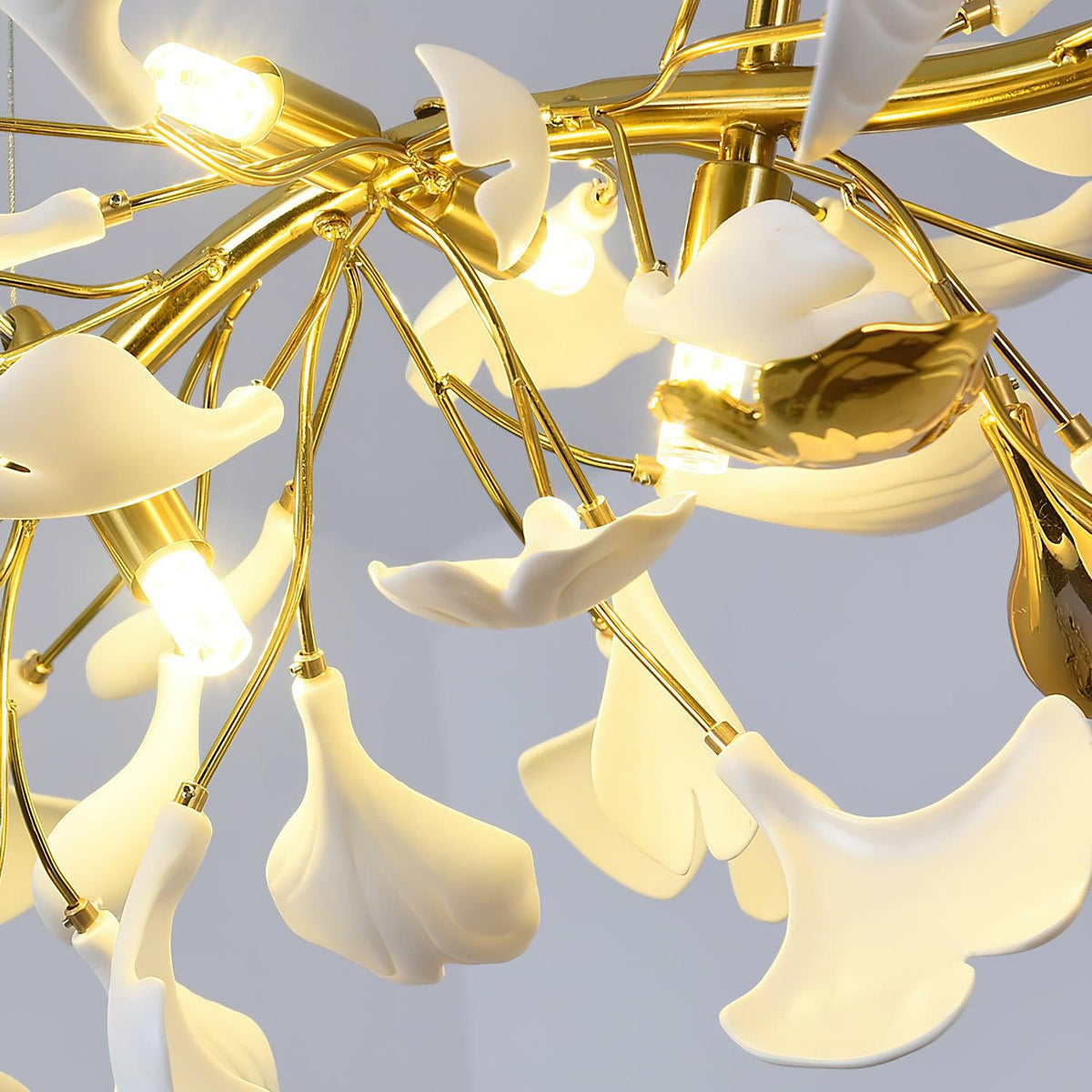 Ivareva Lustre linéaire en céramique Gingko