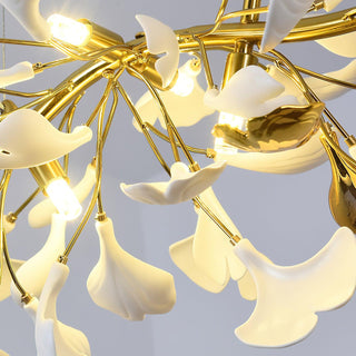Olivia Lustre linéaire en céramique Gingko
