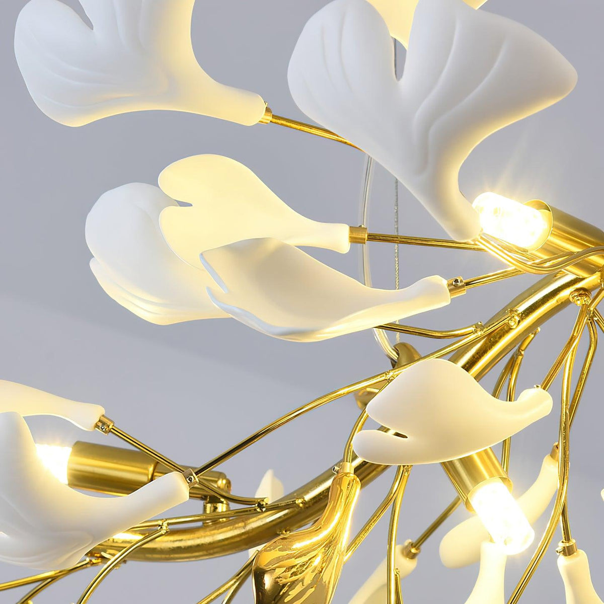 Ivareva Lustre linéaire en céramique Gingko