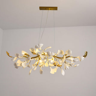 Olivia Lustre linéaire en céramique Gingko