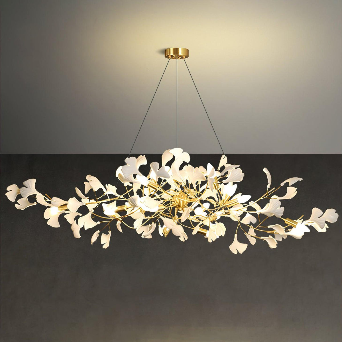 Dostix Suspension en Céramique Feuilles Gingko
