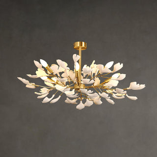 Olivia Lustre en Céramique Ginkgo Art Feuilles