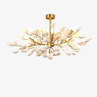 Olivia Lustre en Céramique Ginkgo Art Feuilles