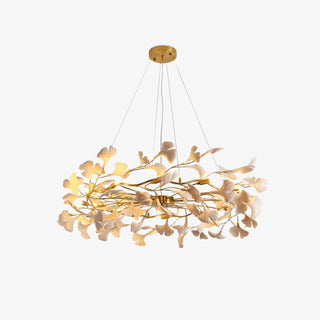 Aurora Lustre Ginkgo Leaf Ceramic Sculptural