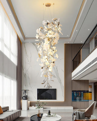 Olivia Céramique Gingko Cascadant Lustre
