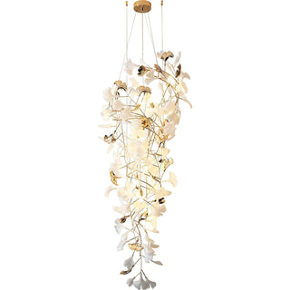 Olivia Céramique Gingko Cascadant Lustre