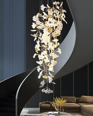 Olivia Céramique Gingko Cascadant Lustre