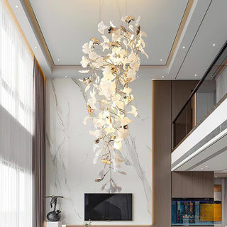 Olivia Céramique Gingko Cascadant Lustre